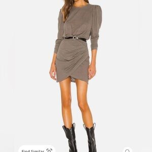 IRO Khaki Long Sleeve Dress XS